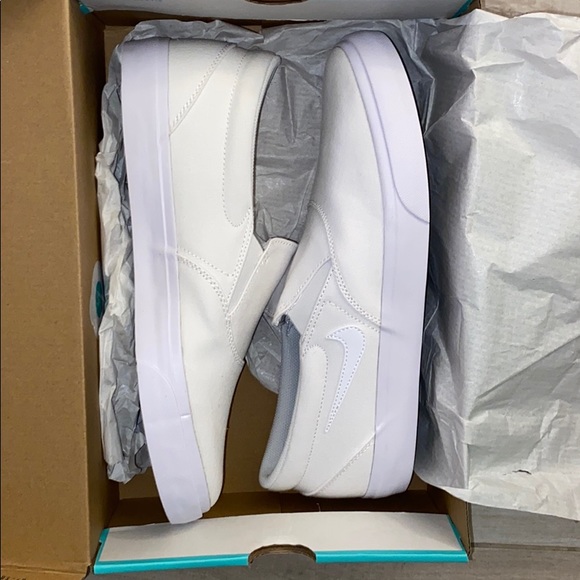 NIKE SB Sneakers Hat Charge Slip On White SnapBack - Picture 4 of 11